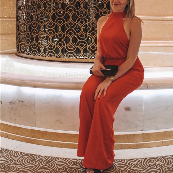 Lulus moment for life halter jumpsuit - Picture 3 of 8